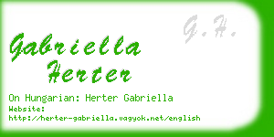gabriella herter business card